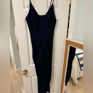BLDN Navy Crepe Dress